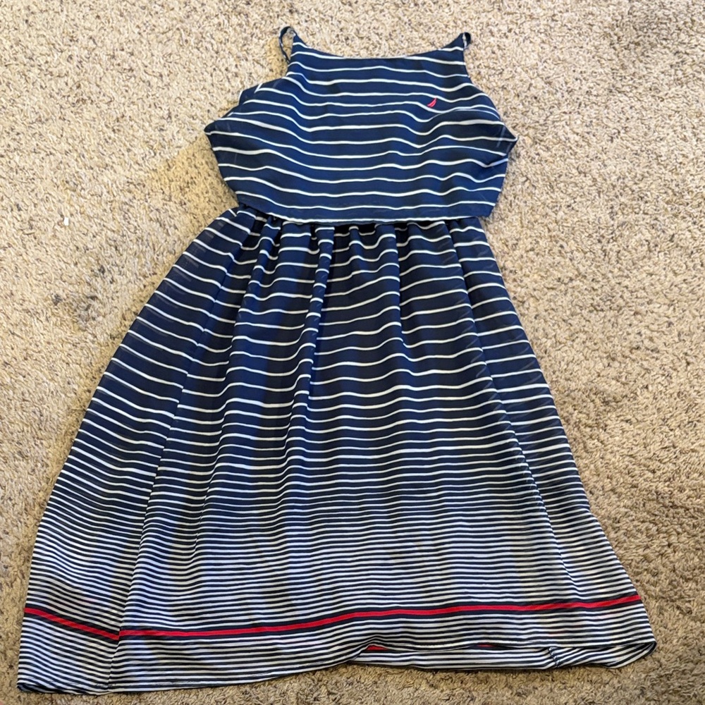 Nautica Kids Casual Dress - Navy, White, and Red